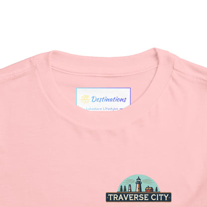 Vintage Traverse City Unisex Toddler Short Sleeve Tee