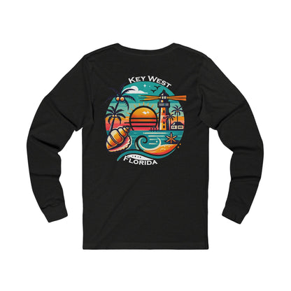 Vibrant Key West Unisex Jersey Long Sleeve Tee