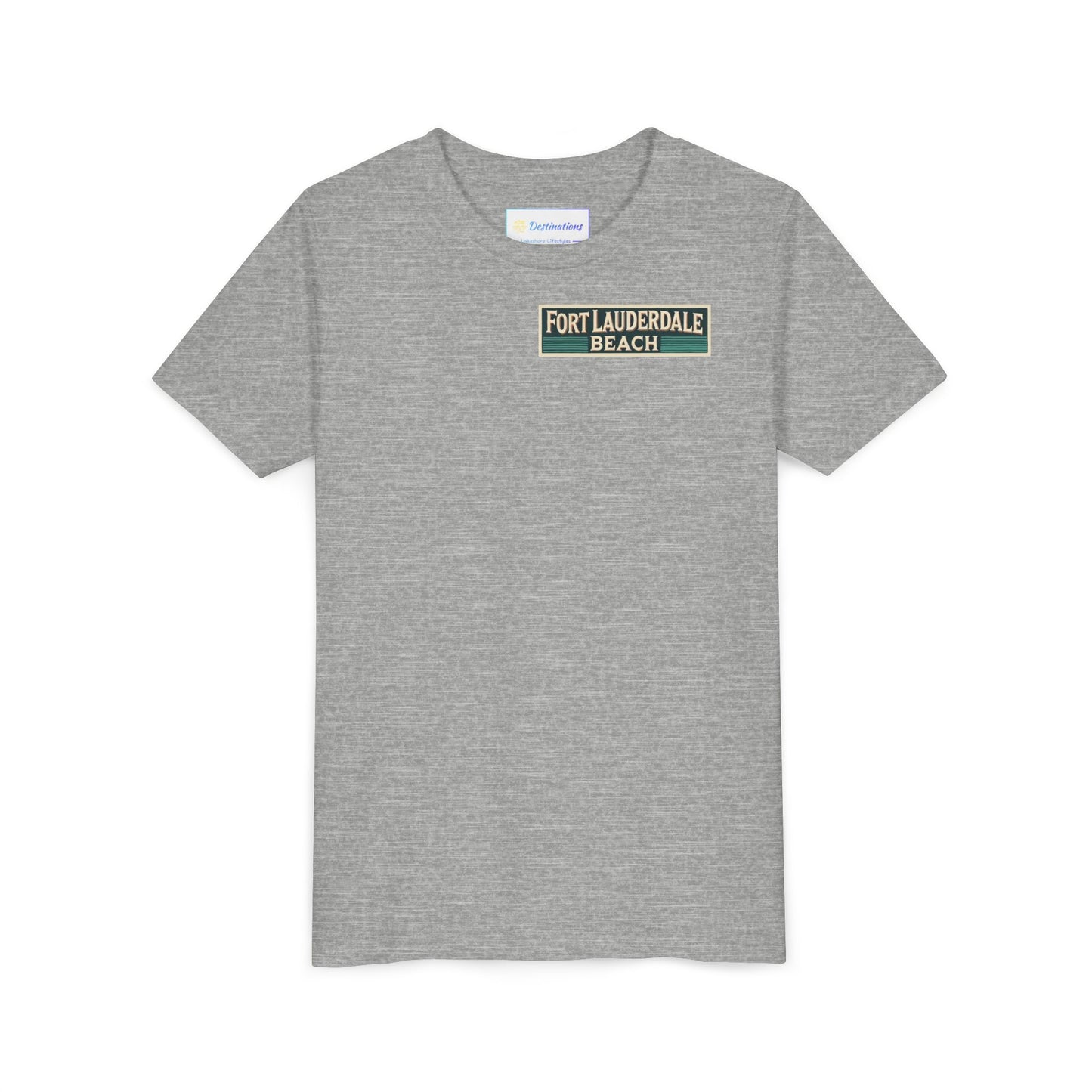 Vintage Fort Lauderdale Unisex Youth Short Sleeve Tee