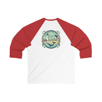 Vintage Martha's Vineyard Men's 3/4 Sleeve Baseball Tee