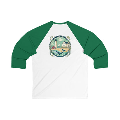 Vintage Martha's Vineyard Men's 3/4 Sleeve Baseball Tee