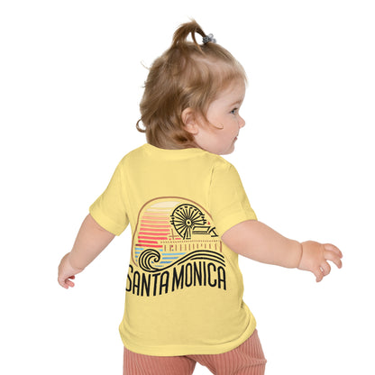 Vibrant Santa Monica Unisex Baby Short Sleeve T-Shirt