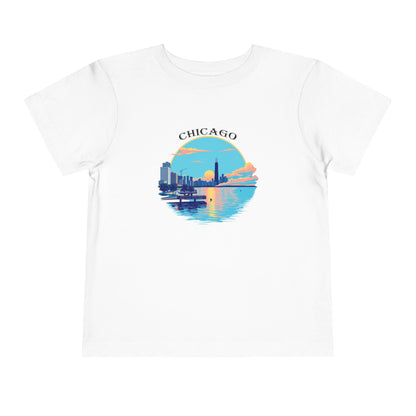 Retro Chicago Unisex Toddler Short Sleeve Tee