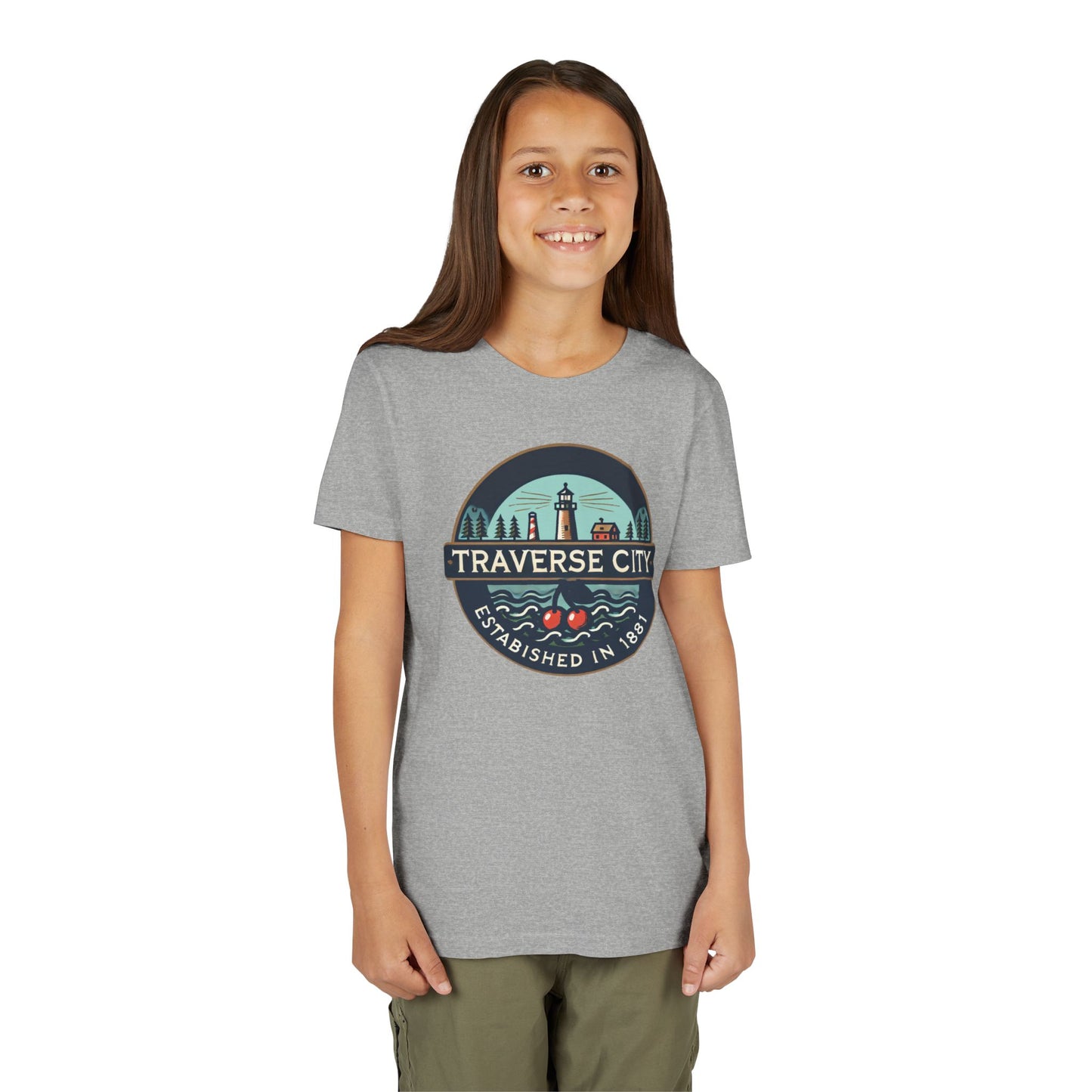 Vintage Traverse City Unisex Youth Short Sleeve Tee