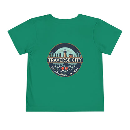 Vintage Traverse City Unisex Toddler Short Sleeve Tee