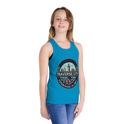 Vintage Traverse City Unisex Kids Jersey Tank Top