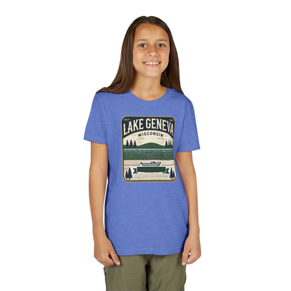 Vintage Lake Geneva Unisex Youth Short Sleeve Tee