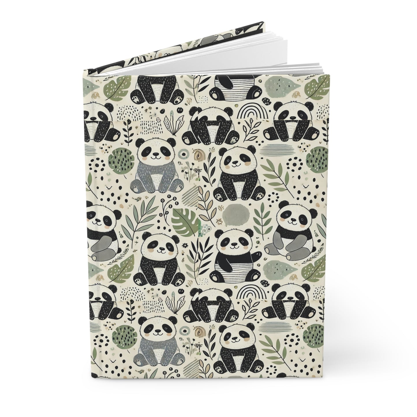 Happy Panda Hardcover Journal Matte