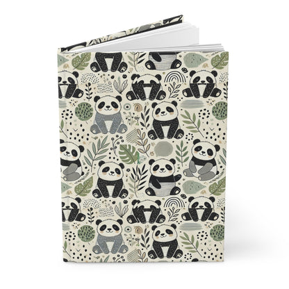 Happy Panda Hardcover Journal Matte