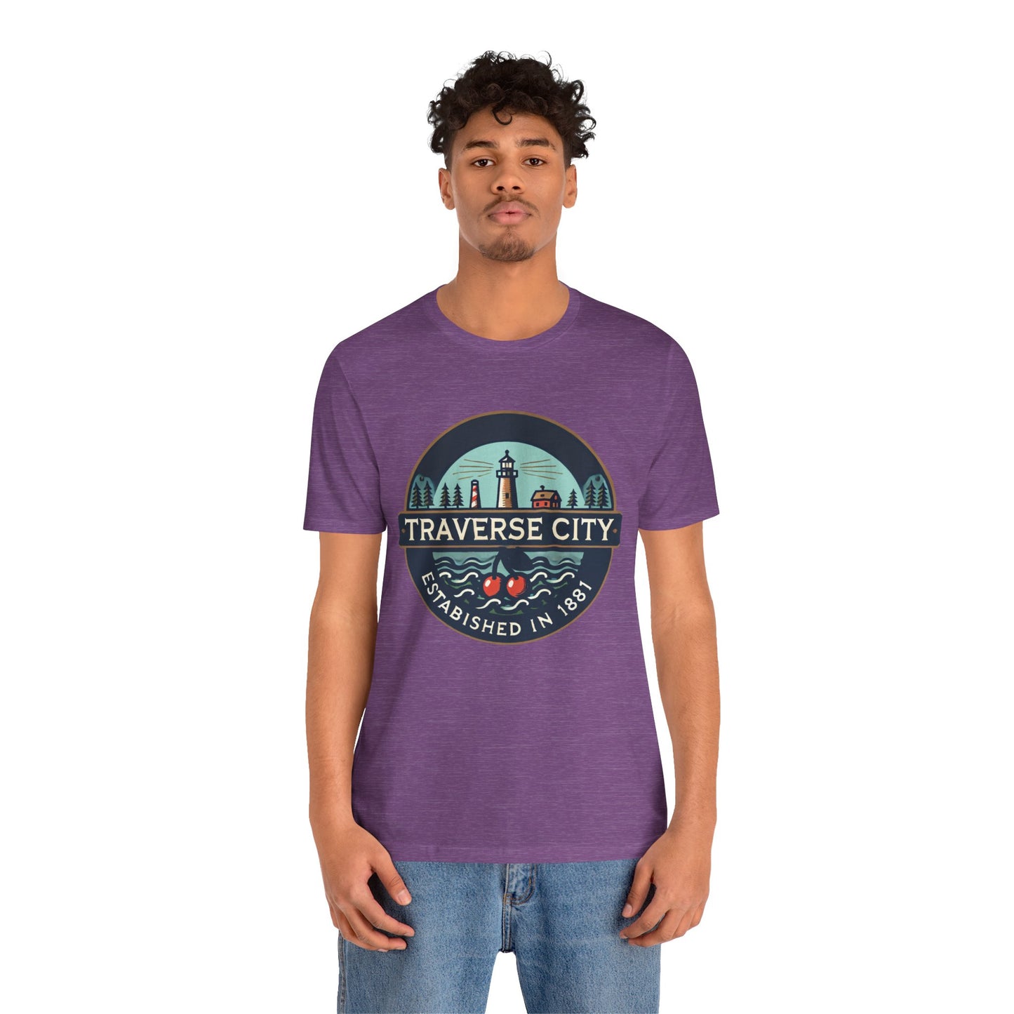 Vintage Traverse City Unisex Jersey Short Sleeve Tee