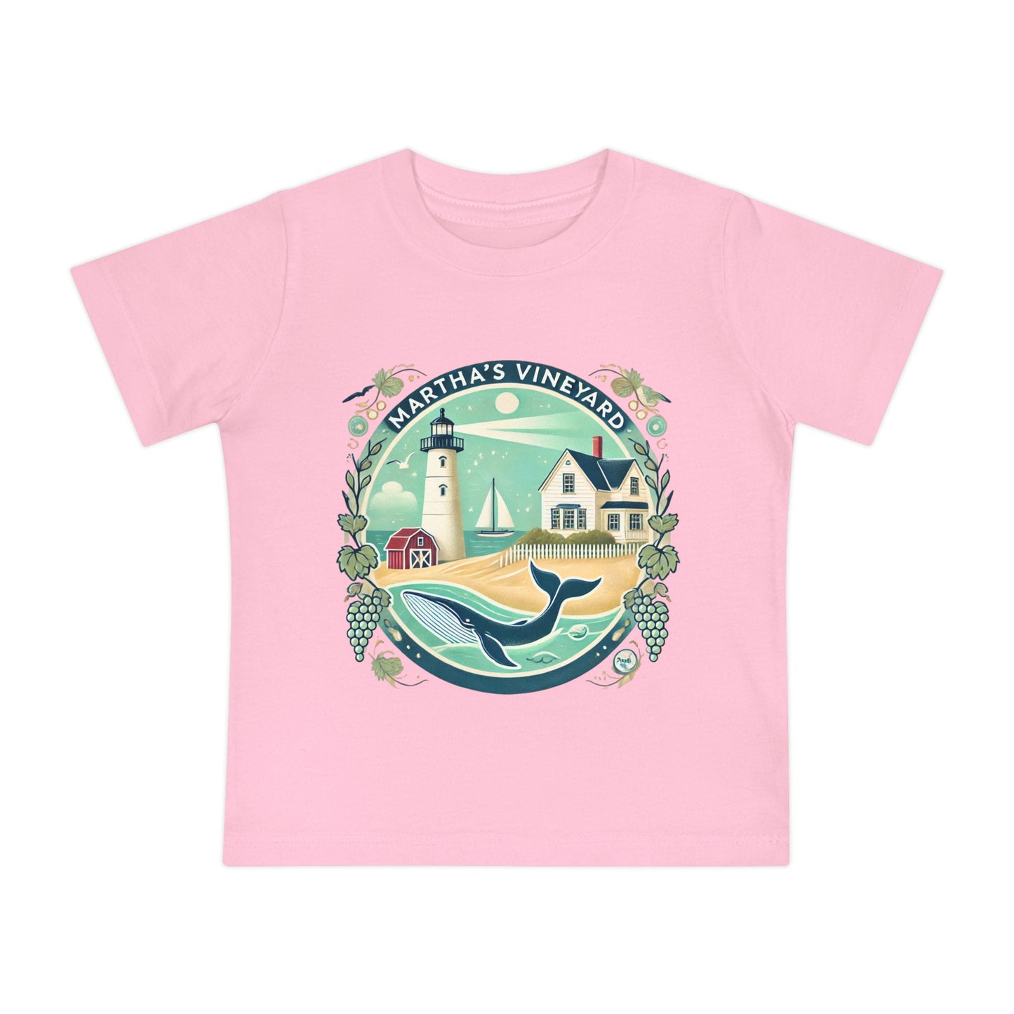 Vintage Martha's Vineyard Unisex Baby Short Sleeve T-Shirt