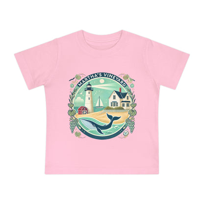 Vintage Martha's Vineyard Unisex Baby Short Sleeve T-Shirt