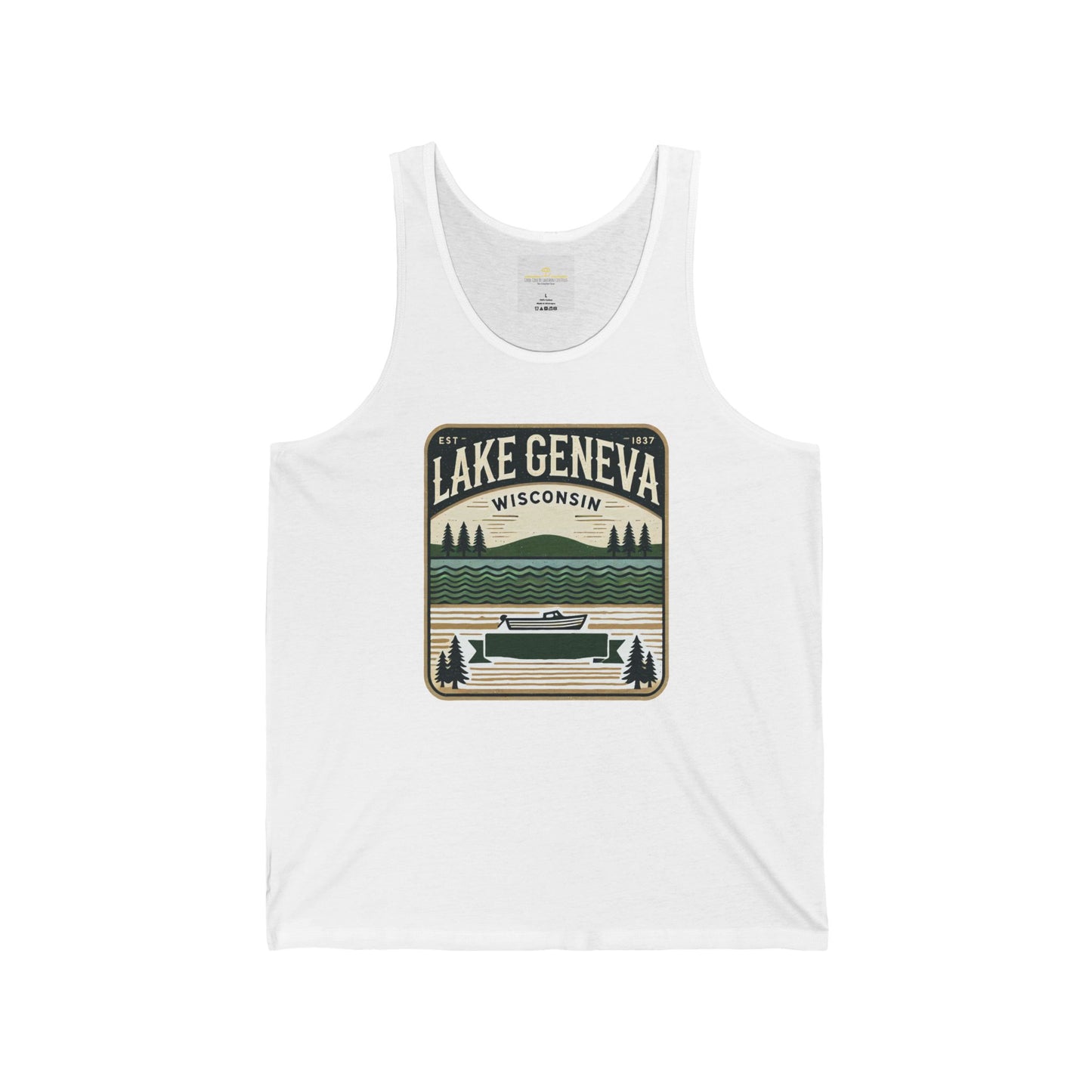 Vintage Lake Geneva Unisex Jersey Tank