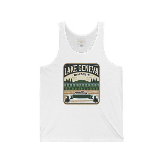 Vintage Lake Geneva Unisex Jersey Tank