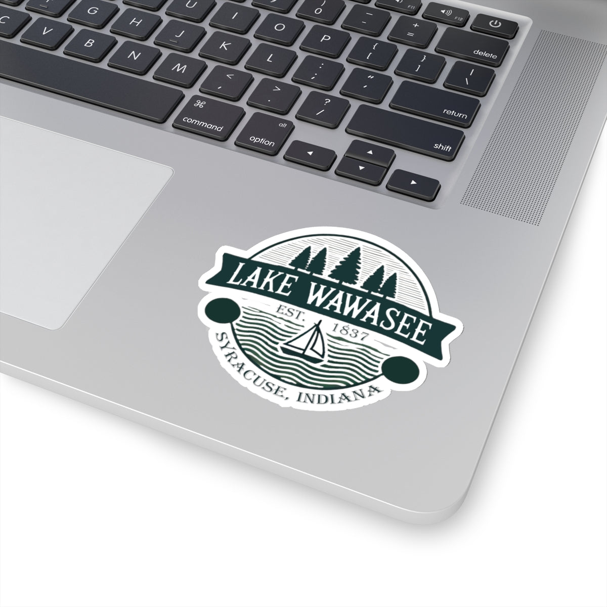 Vintage Lake Wawasee Kiss-Cut Sticker