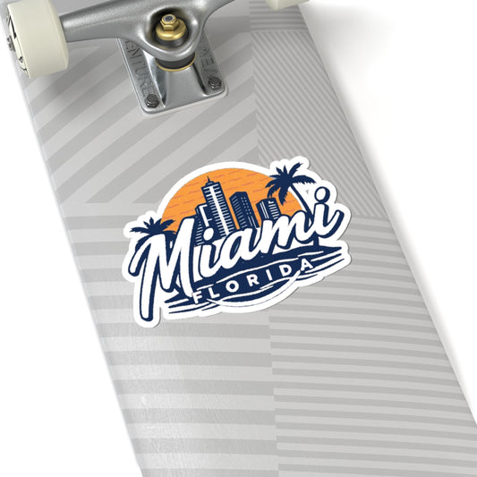 Retro Miami Kiss-Cut Sticker