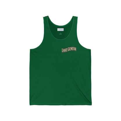 Retro Lake Geneva Unisex Jersey Tank