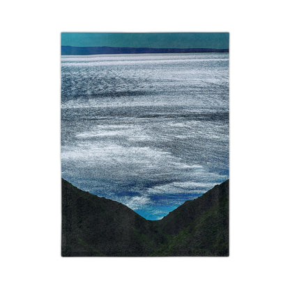 Ocean View Velveteen Microfiber Blanket