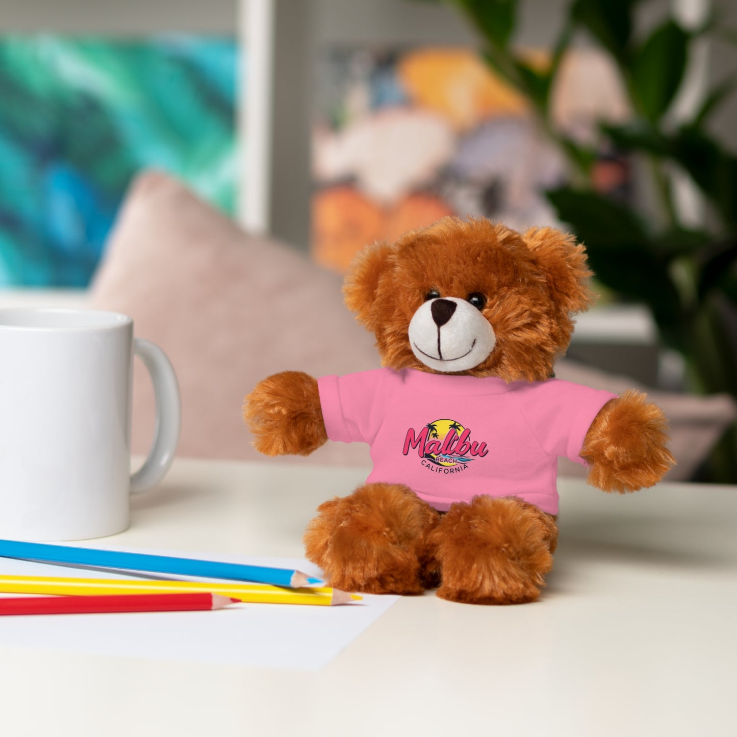 Retro Malibu Stuffed Animals with Tee