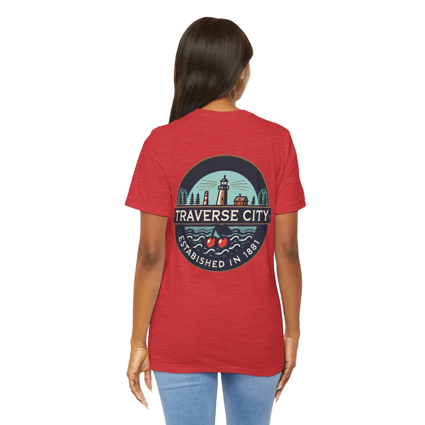 Vintage Traverse City Unisex Jersey Short Sleeve Tee
