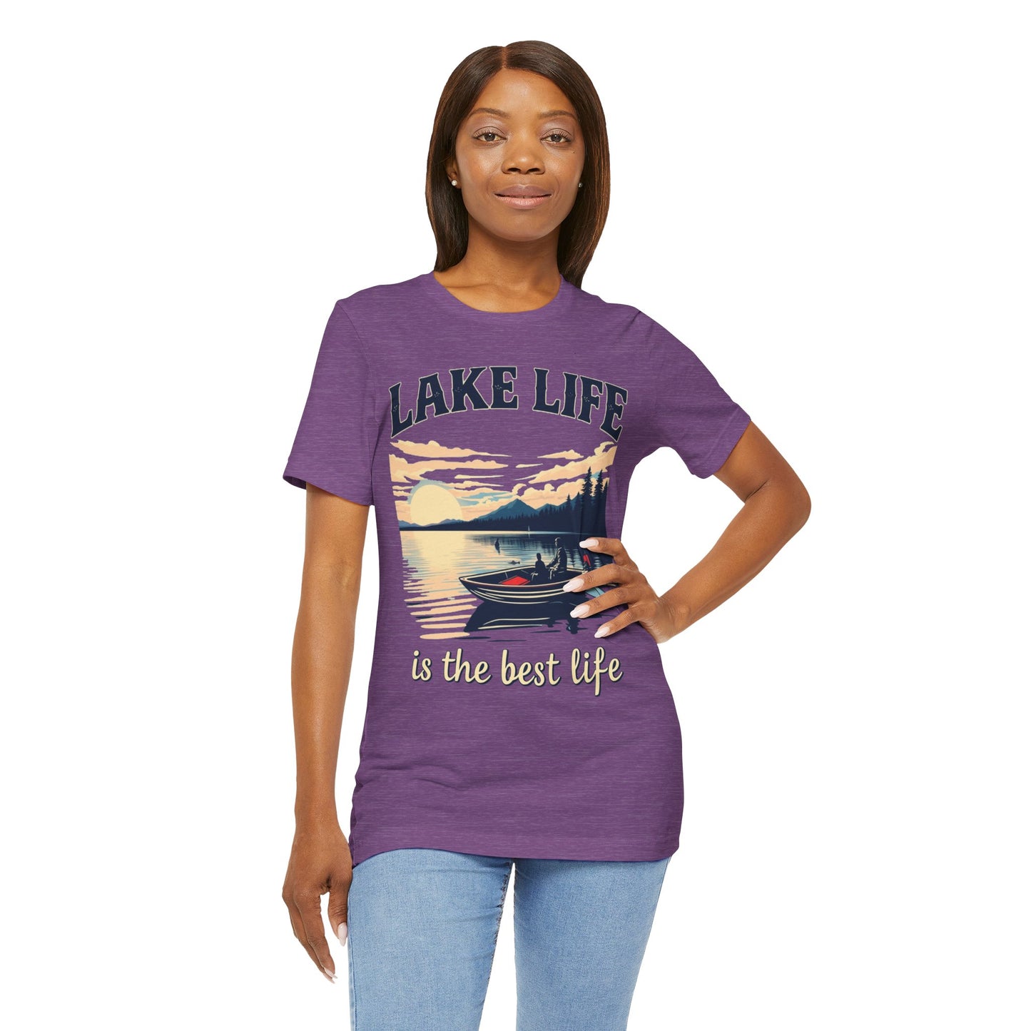 Lake Life is the Best Life Unisex Jersey Short Sleeve Tee