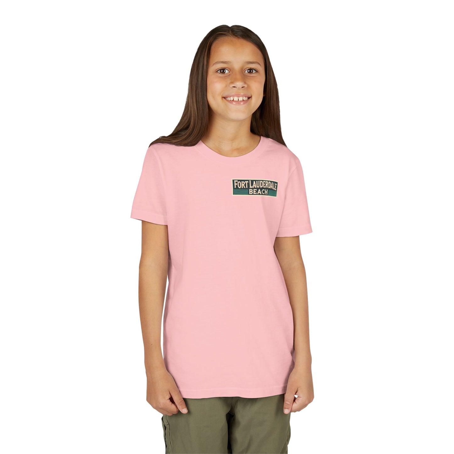 Vintage Fort Lauderdale Unisex Youth Short Sleeve Tee