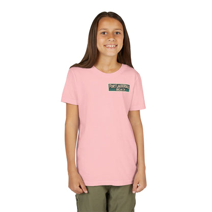 Vintage Fort Lauderdale Unisex Youth Short Sleeve Tee