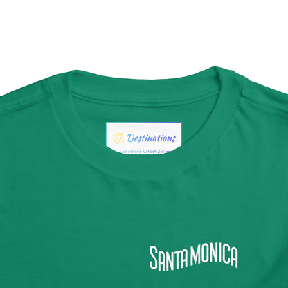 Vibrant Santa Monica Unisex Toddler Short Sleeve Tee