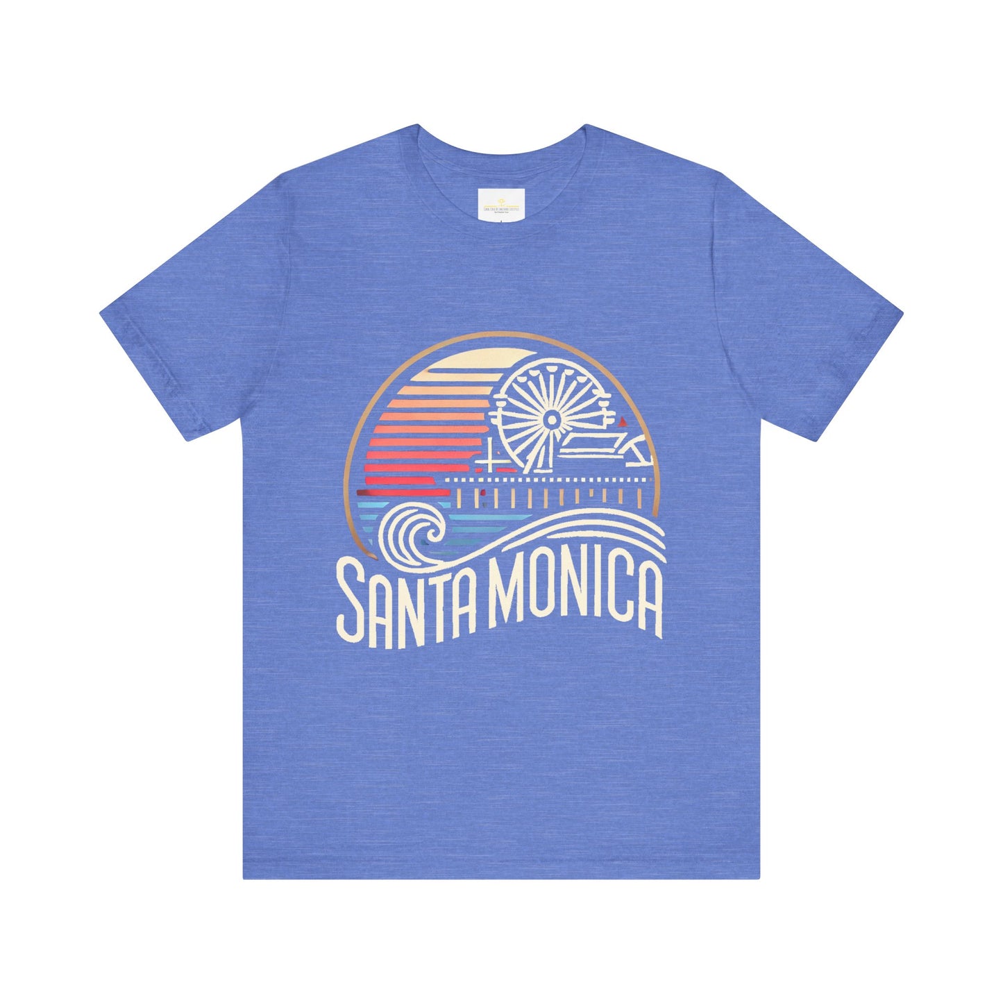 Vibrant Santa Monica Unisex Jersey Short Sleeve Tee