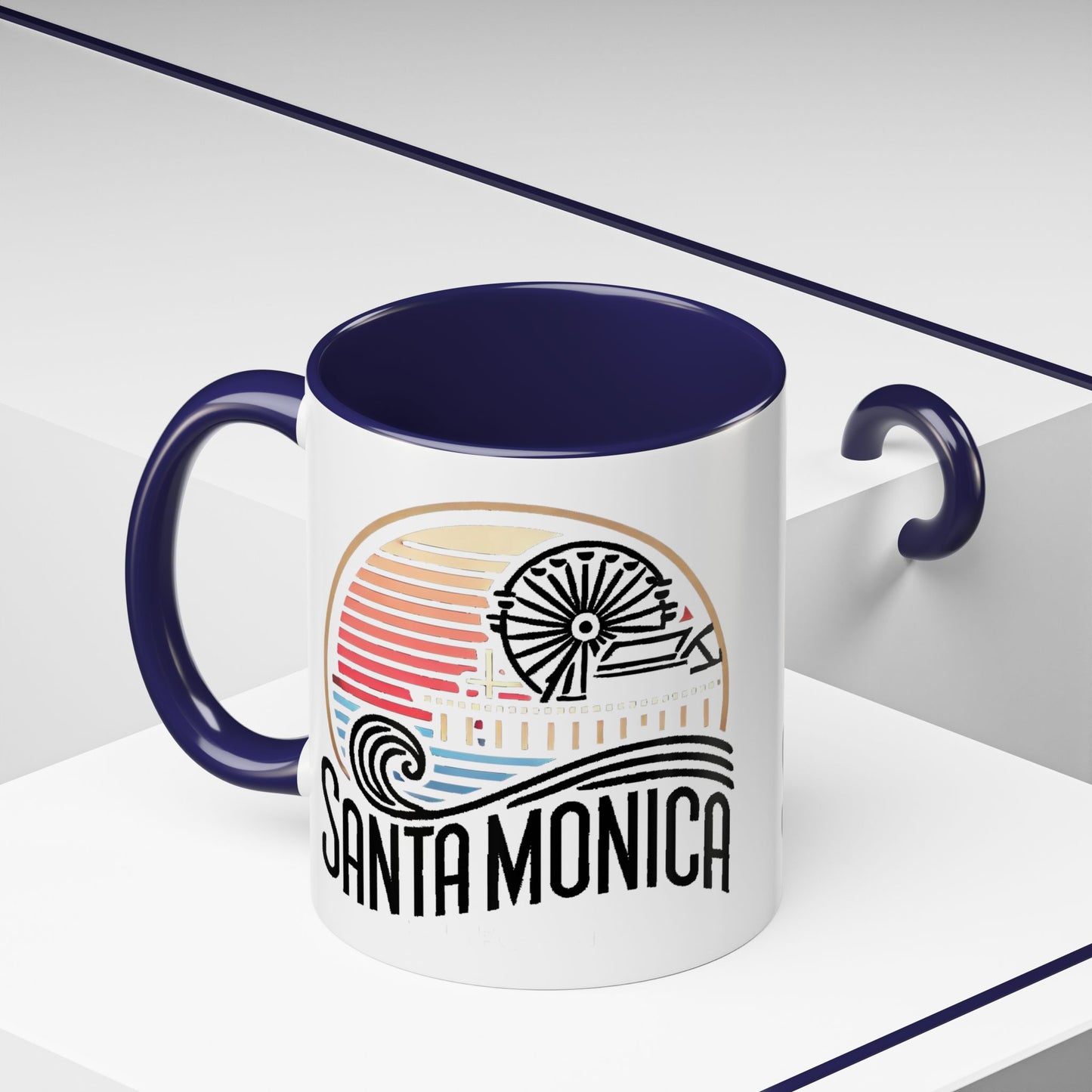 Vibrant Santa Monica Accent Coffee Mug