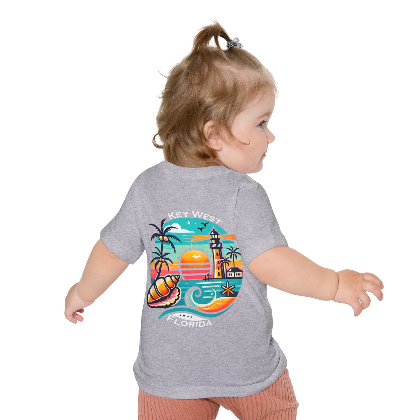 Vibrant Key West Unisex Baby Short Sleeve T-Shirt