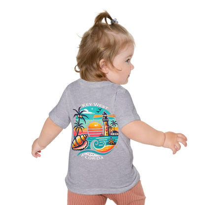 Vibrant Key West Unisex Baby Short Sleeve T-Shirt