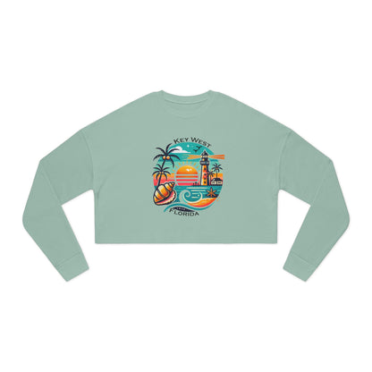 Vibrant Key West Women's Cropped Sweatshirt