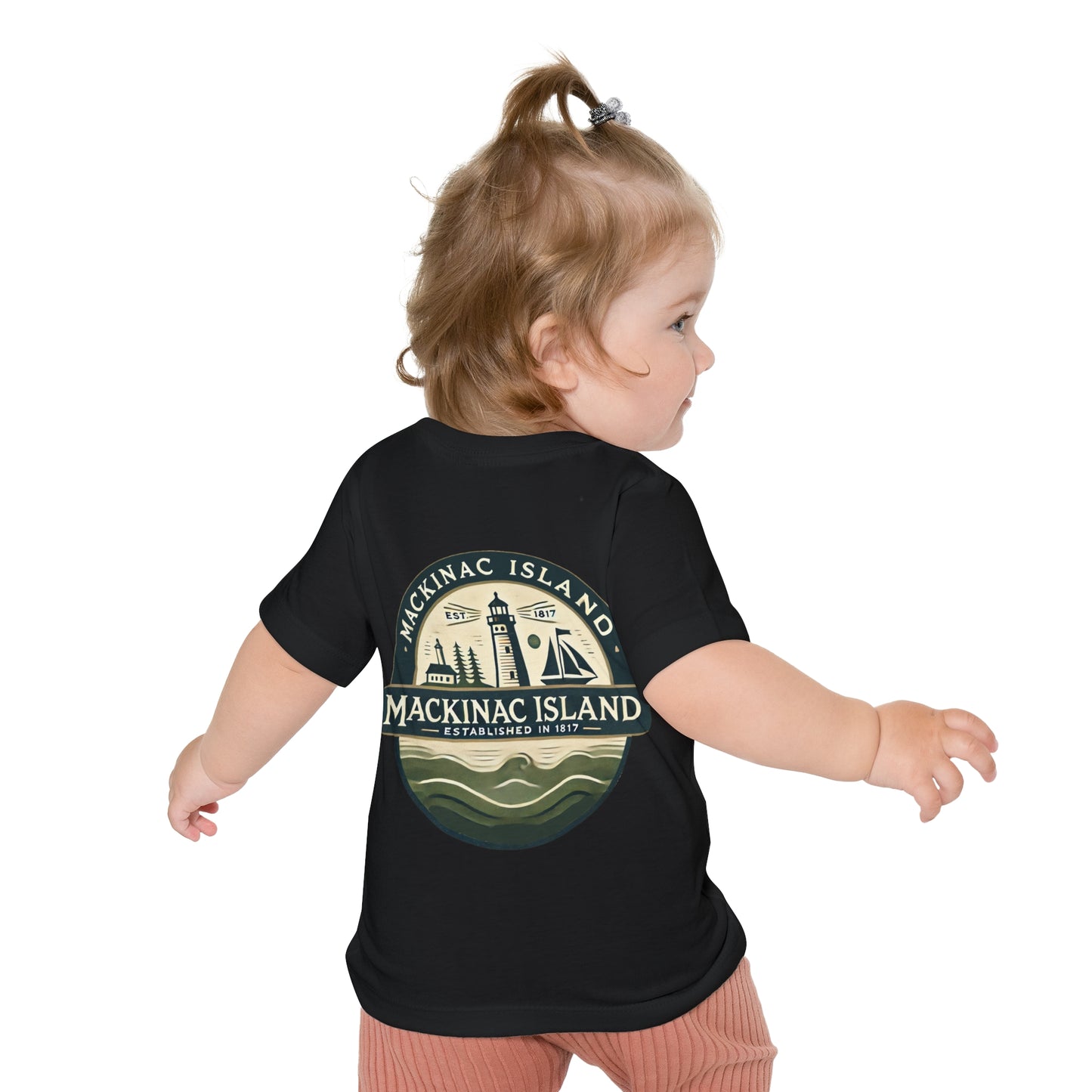 Vintage Mackinac Island Unisex Baby Short Sleeve T-Shirt