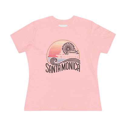 Vibrant Santa Monica Women's Cotton Tee