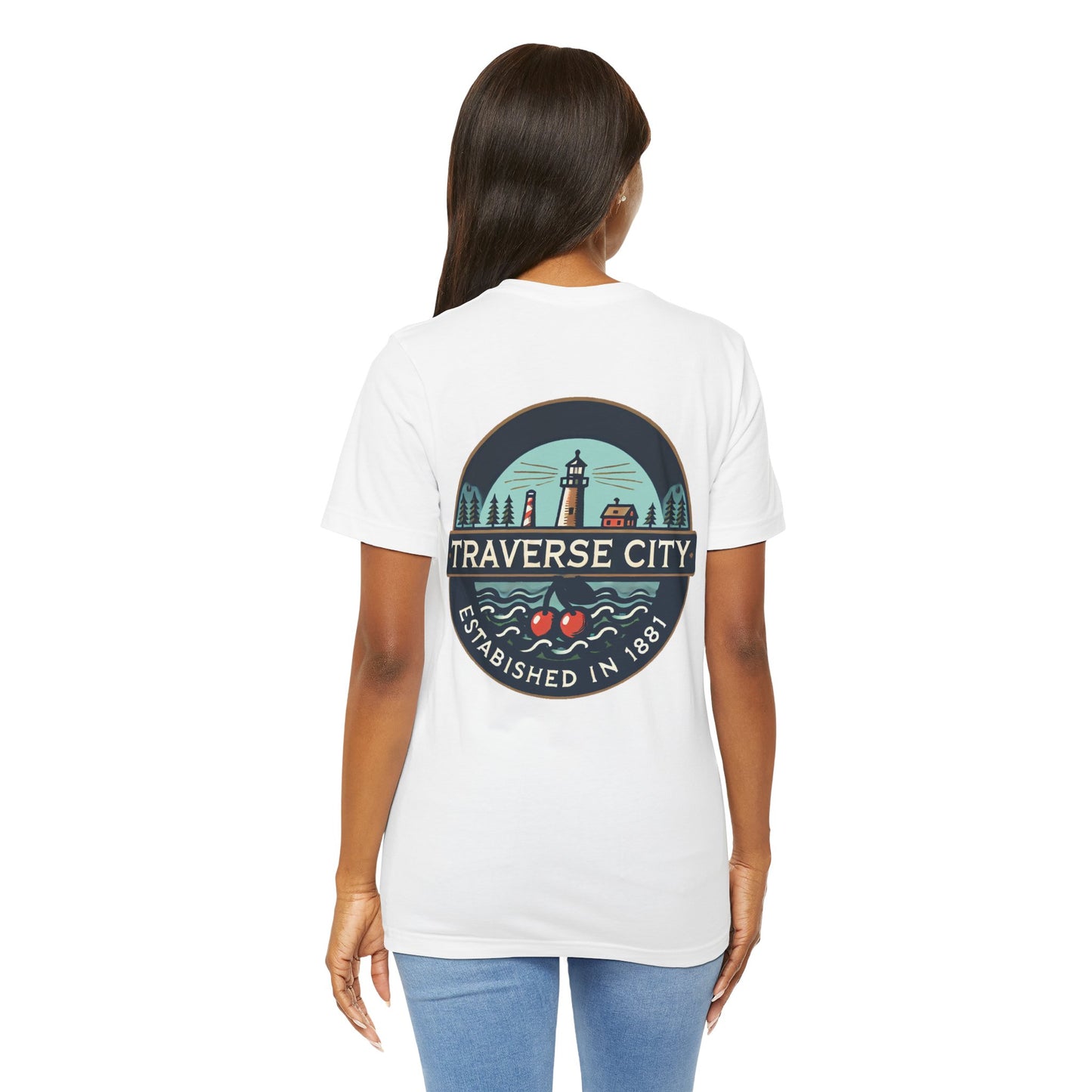 Vintage Traverse City Unisex Jersey Short Sleeve Tee