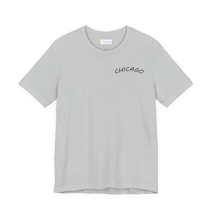 Retro Chicago Sunset Unisex Jersey Short Sleeve Tee