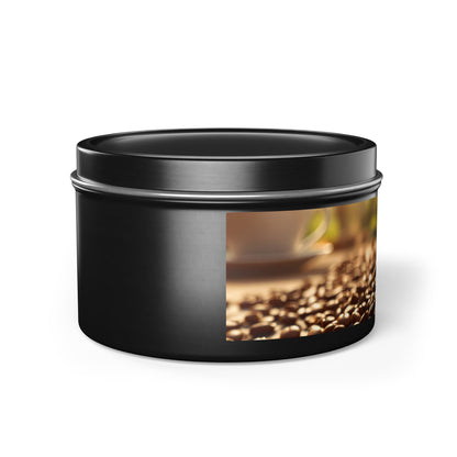 Fresh Coffee Scented Rustic Tin Candle