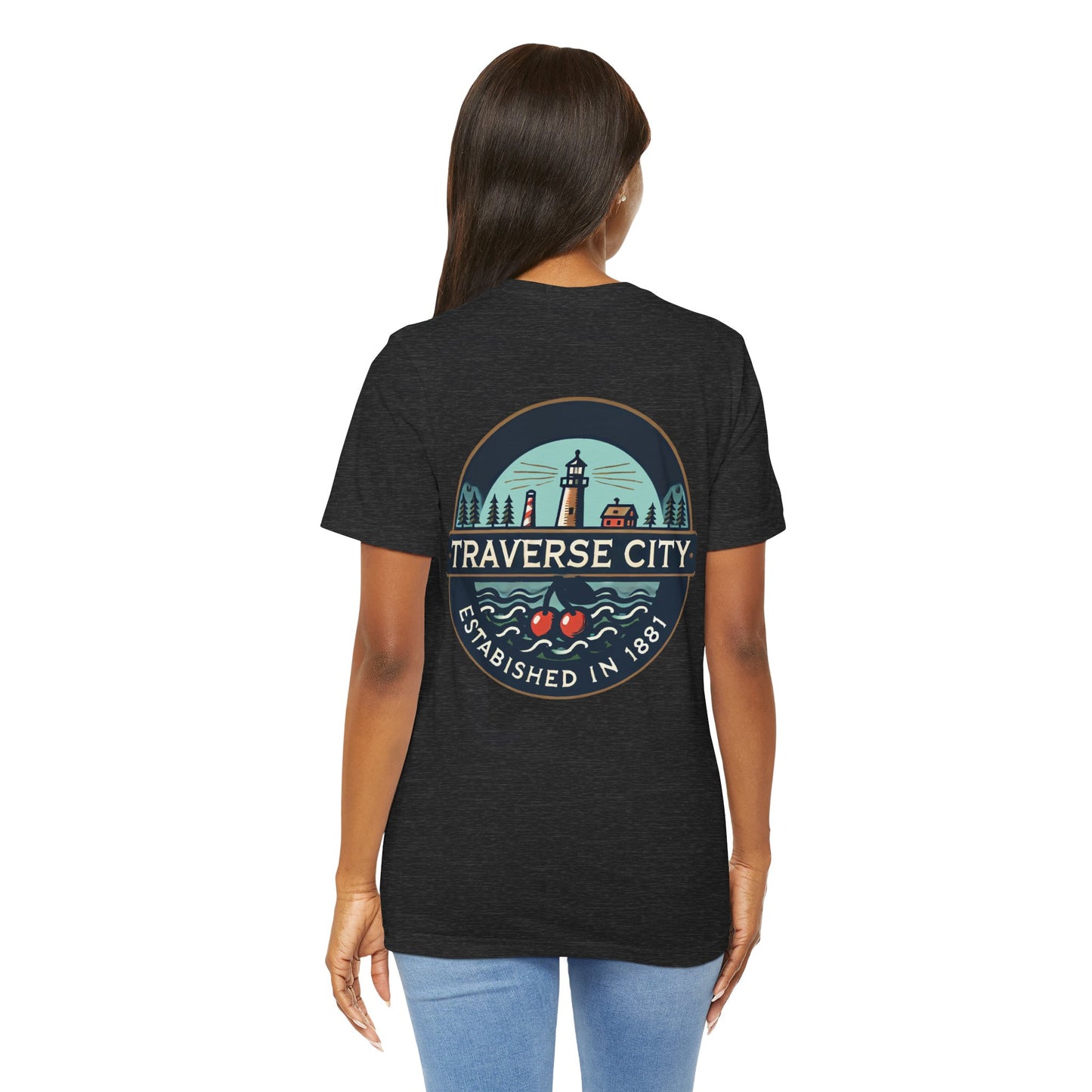 Vintage Traverse City Unisex Jersey Short Sleeve Tee