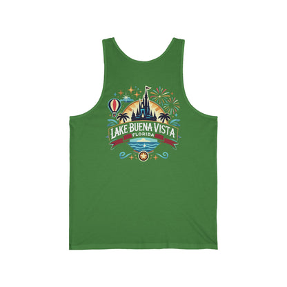 Adventurous Lake Buena Vista Unisex Jersey Tank