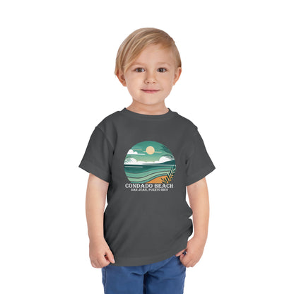 Coastal Vibes Condado Beach Unisex Toddler Short Sleeve Tee