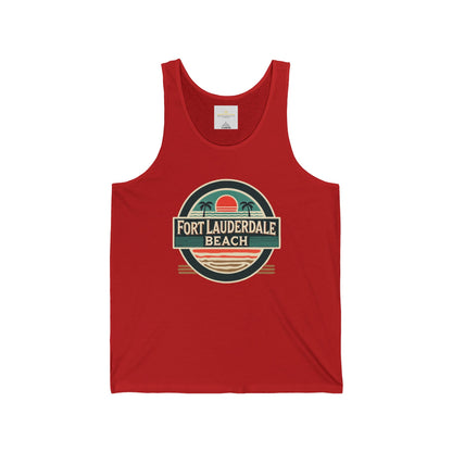 Vintage Fort Lauderdale Unisex Jersey Tank