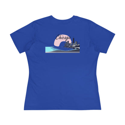 Elegant Chicago Skyline Women's Cotton Tee