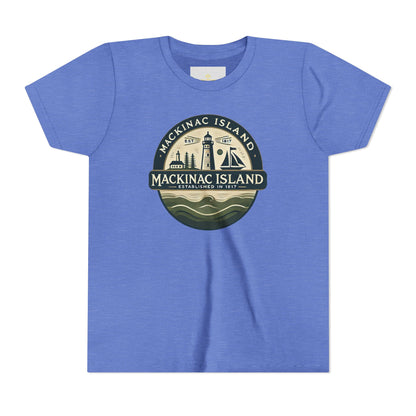 Vintage Mackinac Island Unisex Youth Short Sleeve Tee