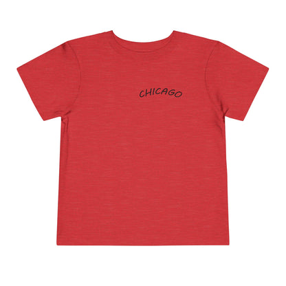 Retro Chicago Sunset Unisex Toddler Short Sleeve Tee