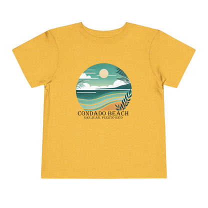 Coastal Vibes Condado Beach Unisex Toddler Short Sleeve Tee