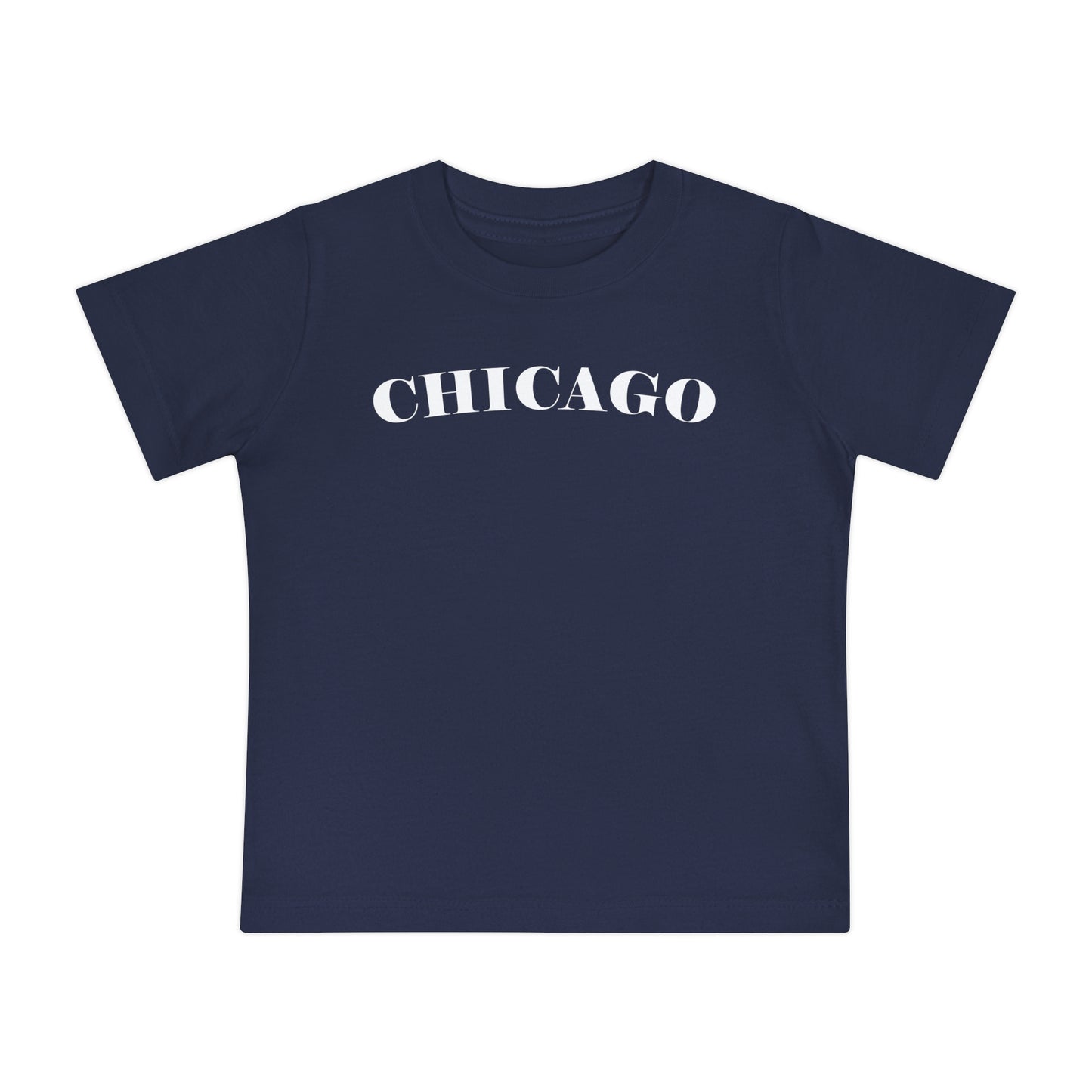 Mystery Noir Chicago Skyline Sunset Unisex Baby Short Sleeve T-Shirt