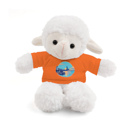 Retro Chicago Sunset Stuffed Animals with Tee