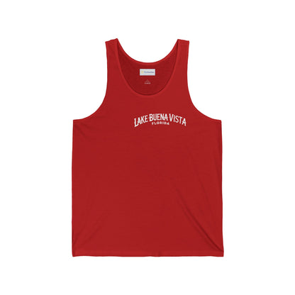 Adventurous Lake Buena Vista Unisex Jersey Tank