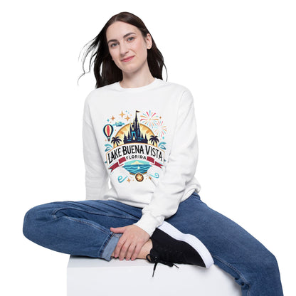 Adventurous Lake Buena Vista Unisex Drop Shoulder Sweatshirt